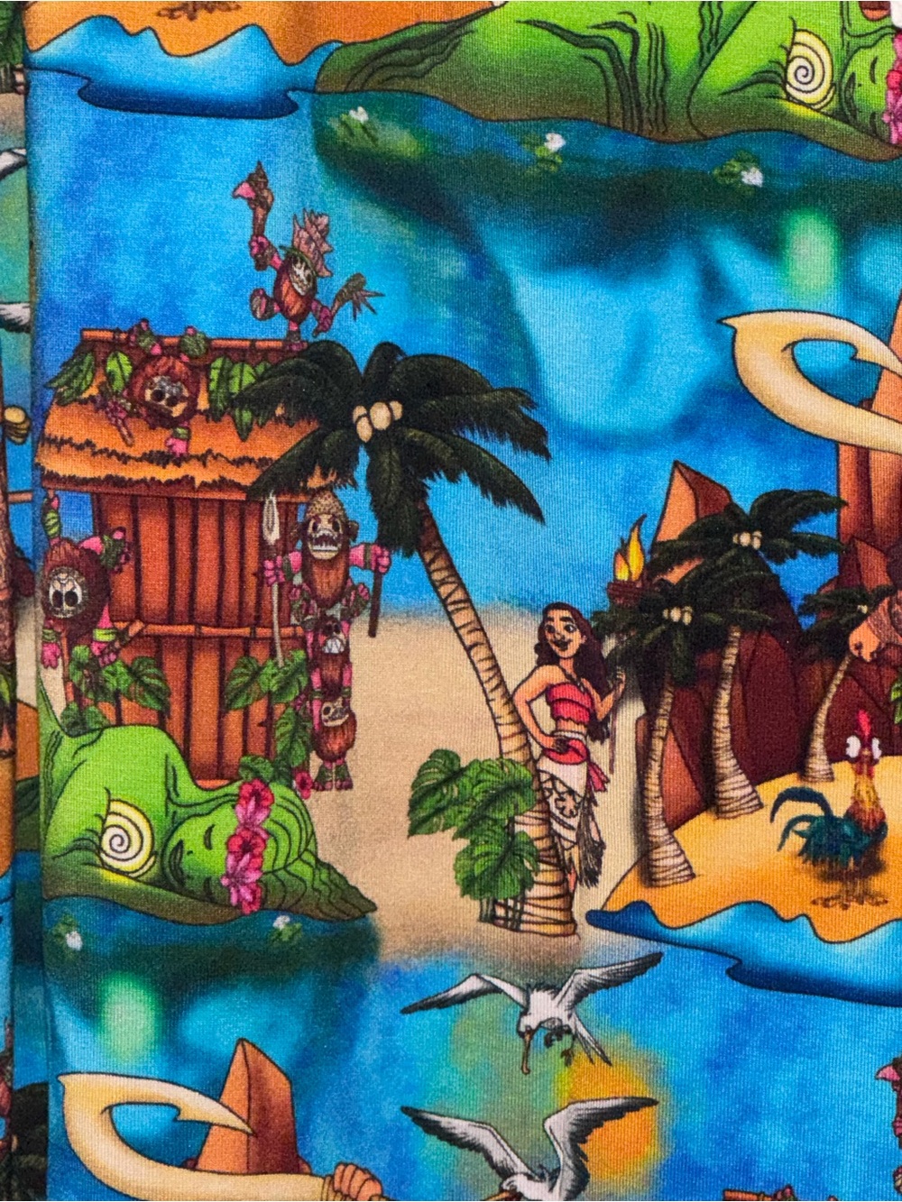 🌺🏝️ NWT Boo Boo Bamboo Men’s Lounge Shorts | Size 2X | Moana Inspired Print 🏝️🌺 - Picture 2 of 2